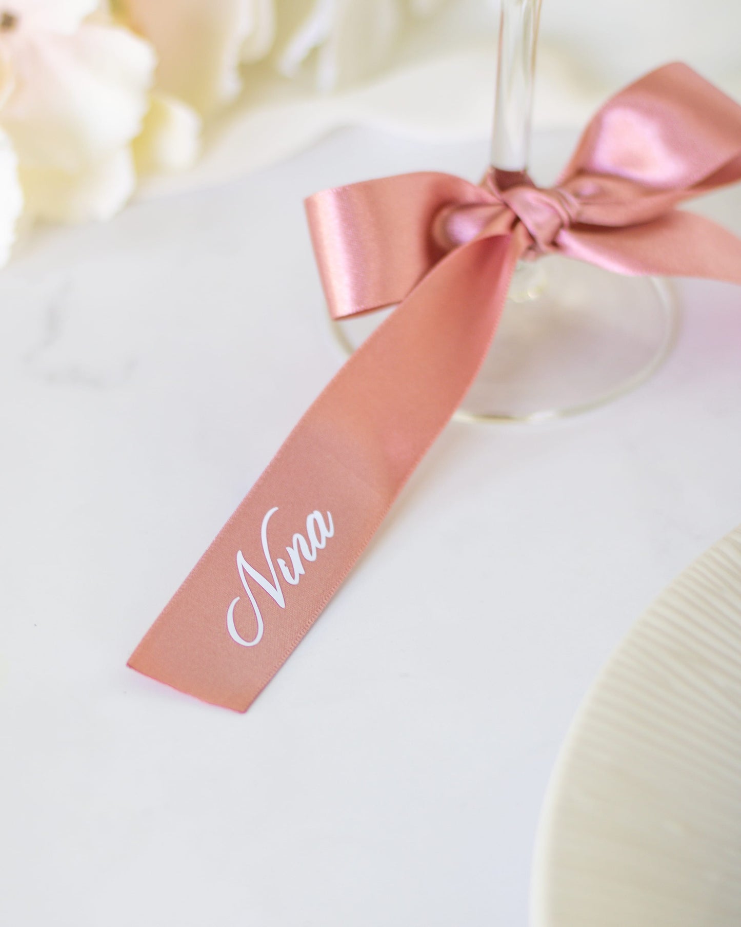 Roma - Ruban satin Marque-place