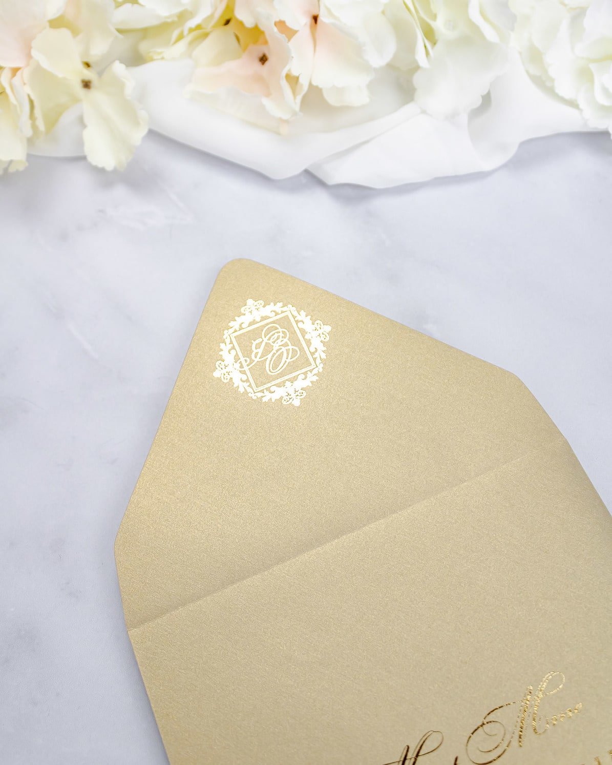 "Alexia" - Faire-part de mariage laser cut élégant et romantique avec dorure or - Wedding stationery - Création Luxe Carterie Studio
