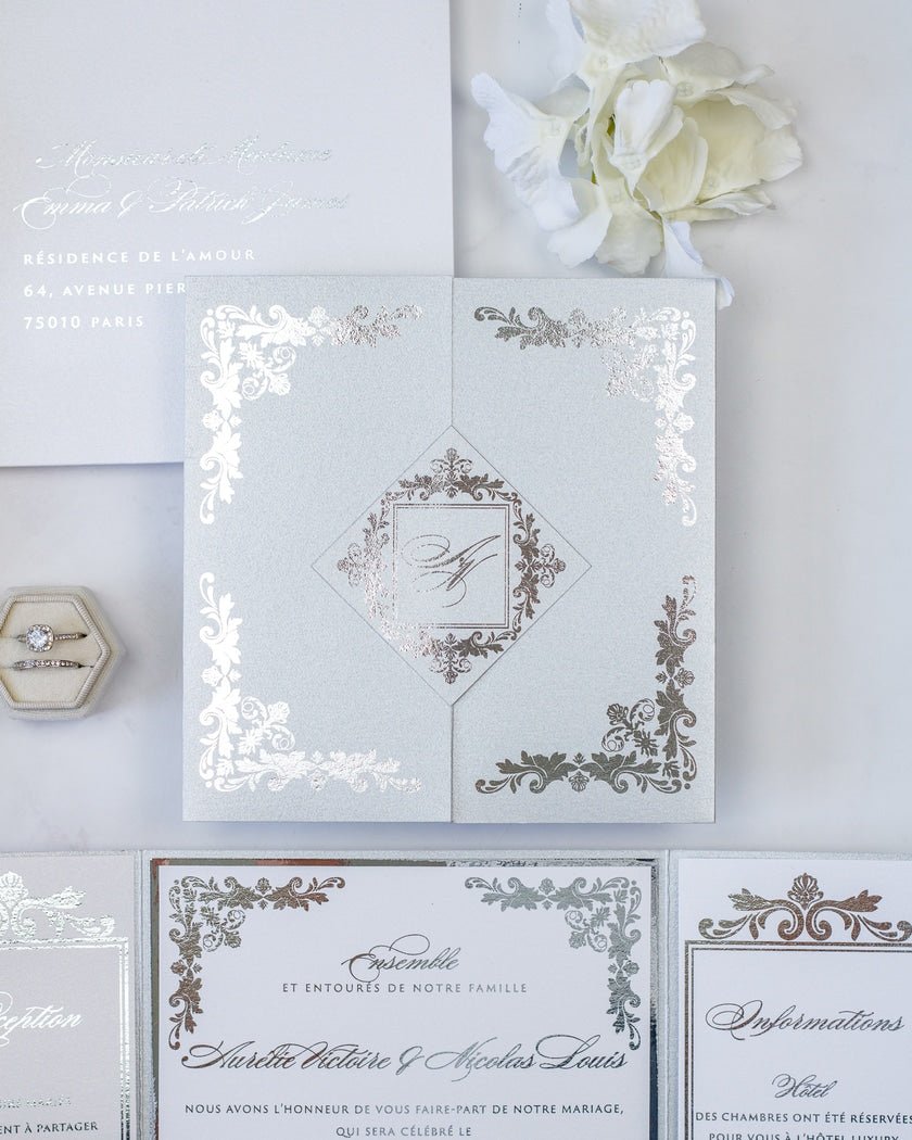 Amber - Échantillon - Faire - part - Luxe Carterie Studio