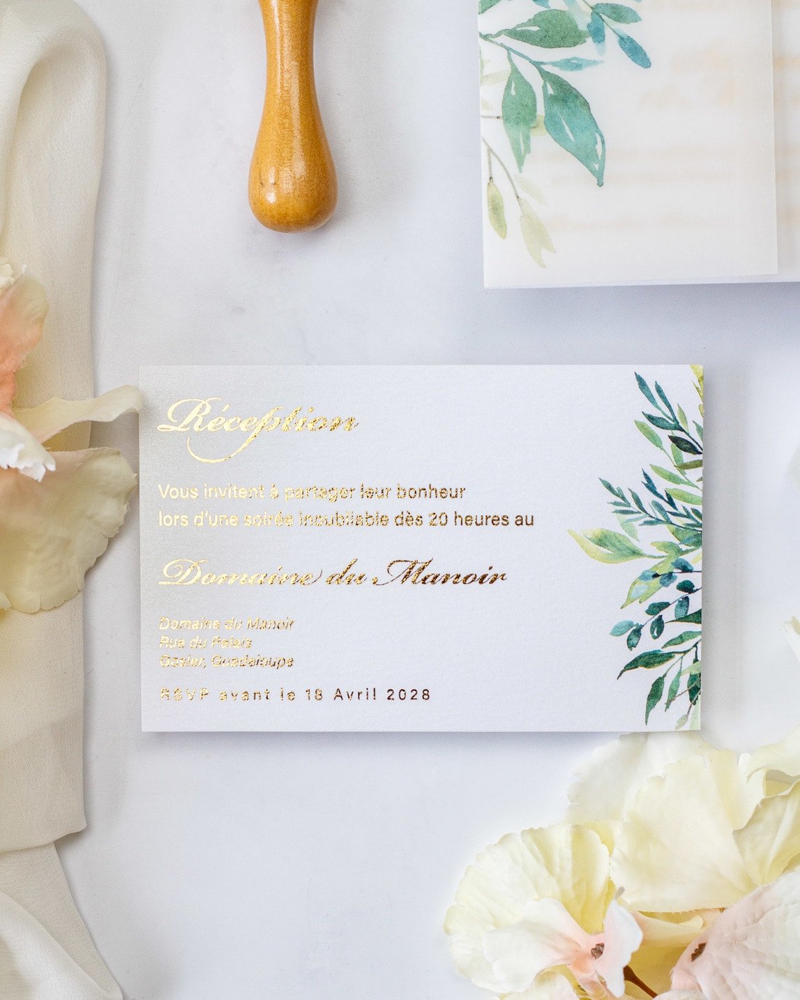 Arum - Échantillon - Faire - part - Luxe Carterie Studio