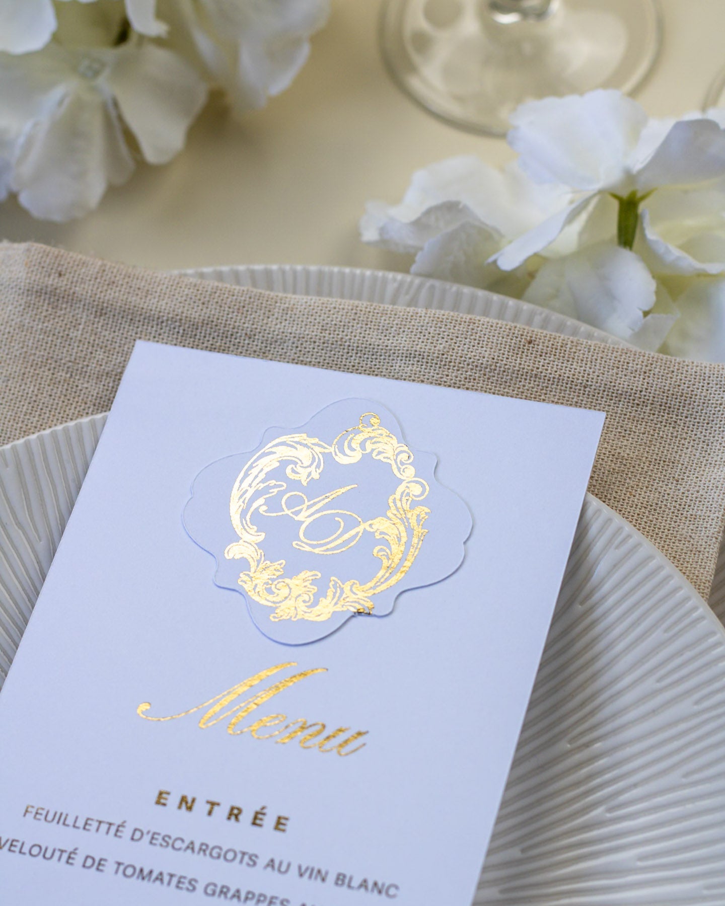 Bleuet - Menu - Menu - Luxe Carterie Studio