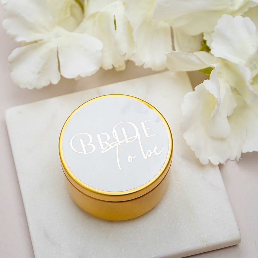 "Bride to be - Sticker" - Sticker EVJF sur mesure – Bride to be - Accessoire chic pour enterrement de vie de jeune fille – Papeterie de mariage moderne – Wedding stationery - Création Luxe Carterie Studio