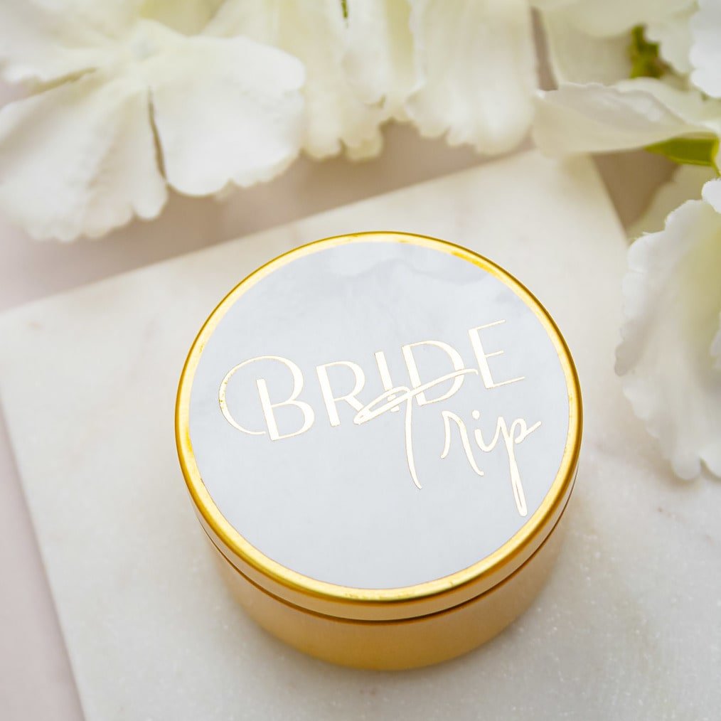 "Bride Tripe - Sticker" - Sticker EVJF sur mesure – Bride Trip - Accessoire chic pour enterrement de vie de jeune fille – Papeterie de mariage moderne – Wedding stationery - Création Luxe Carterie Studio