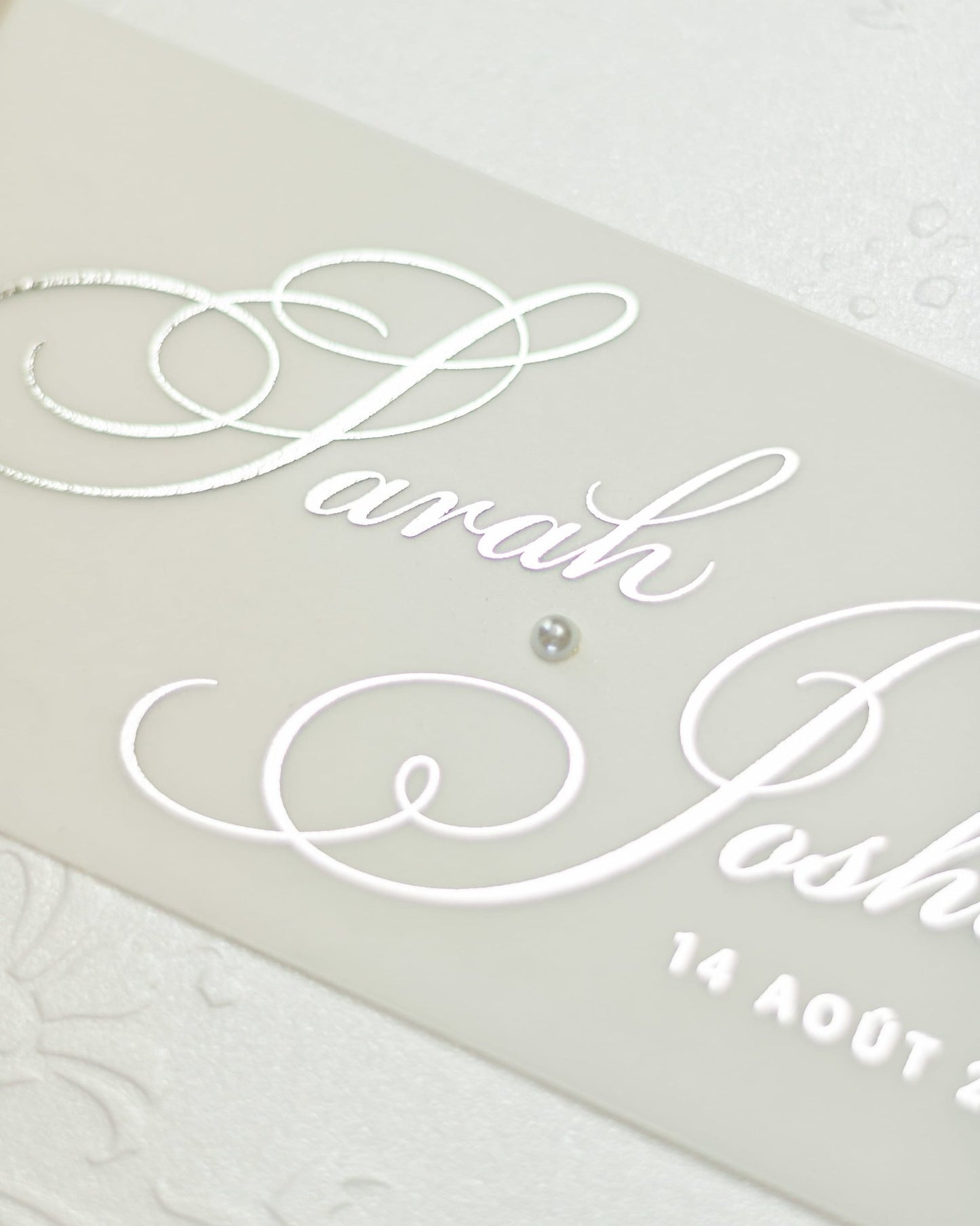 "Camila" - Faire-part de mariage chic, élégant et romantique avec dorure or - Wedding stationery - Création Luxe Carterie Studio