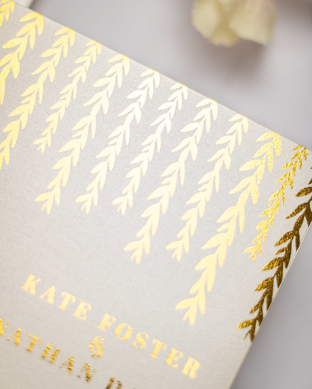 "Carly" - Faire-part de mariage chic, élégant et romantique avec dorure or - Wedding stationery - Création Luxe Carterie Studio