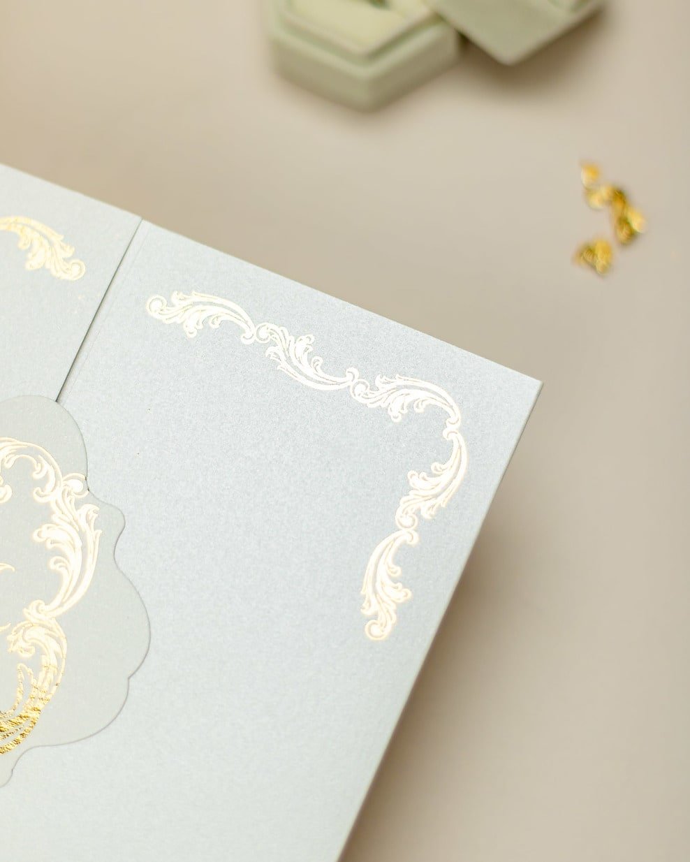 "Chantelle" - Faire-part de mariage chic, élégant et romantique avec dorure or - Wedding stationery - Création Luxe Carterie Studio