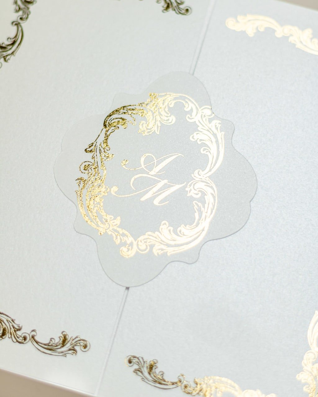 "Chantelle" - Faire-part de mariage chic, élégant et romantique avec dorure or - Wedding stationery - Création Luxe Carterie Studio
