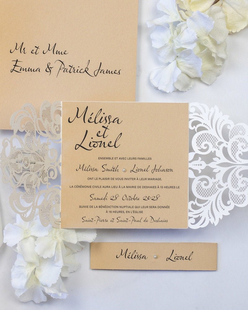Délicate - Faire - part - Faire - part seul - Sans enveloppe - Luxe Carterie Studio