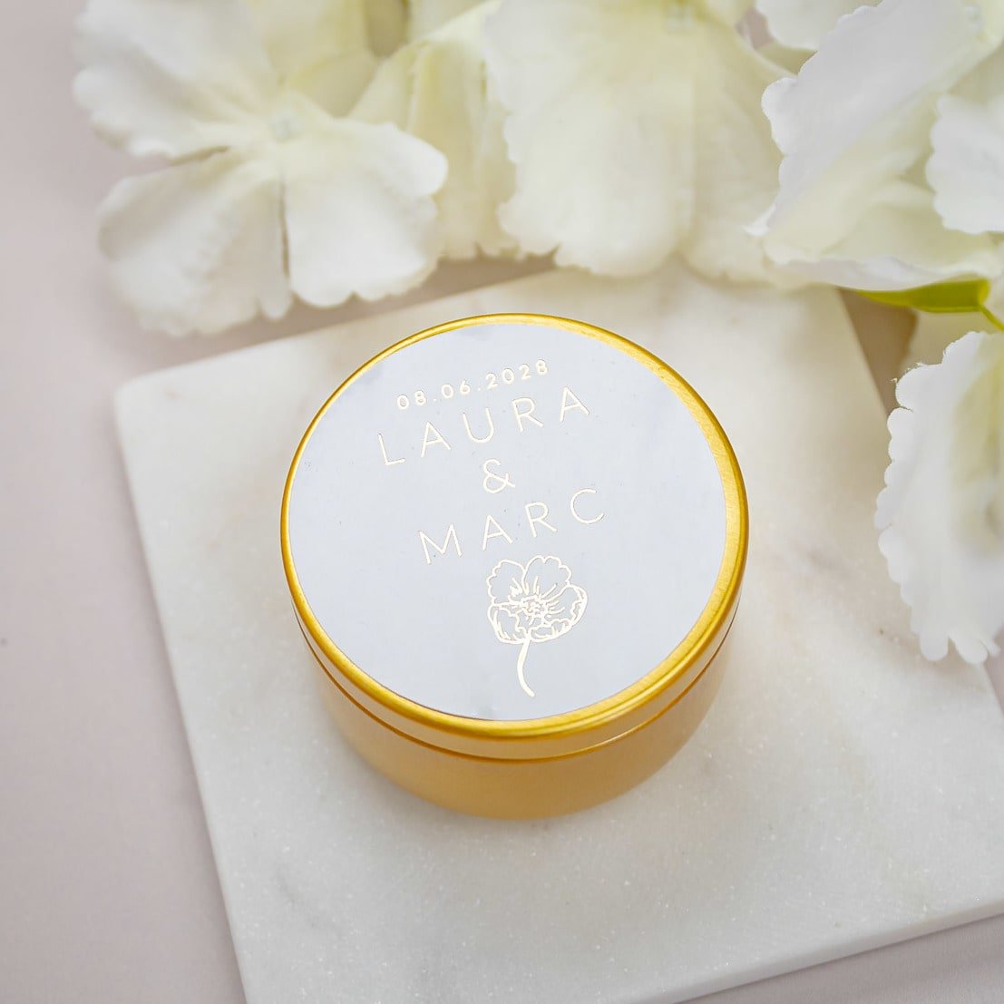 "Elisa - Sticker" - Faire-part de mariage chic, élégant et romantique avec dorure or - Wedding stationery - Création Luxe Carterie Studio
