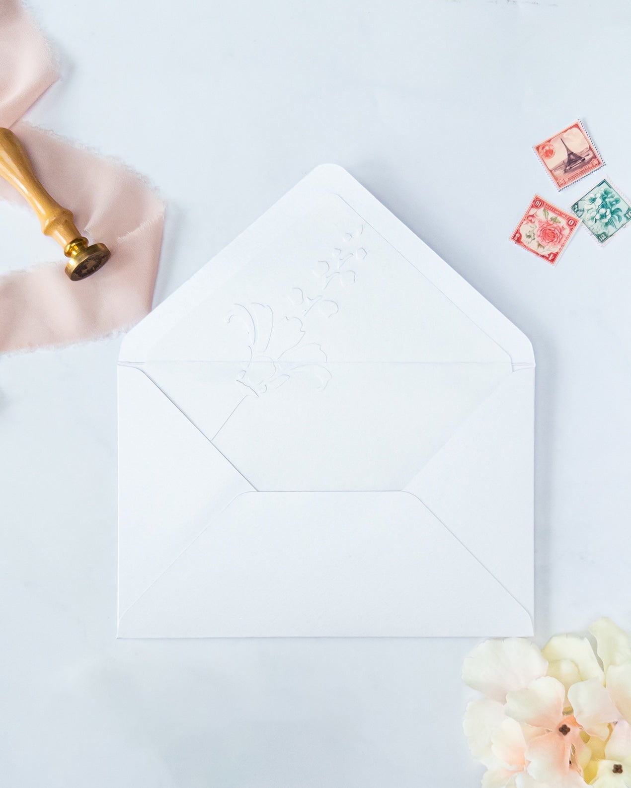 MELODIE - Enveloppe épaisse gaufrée