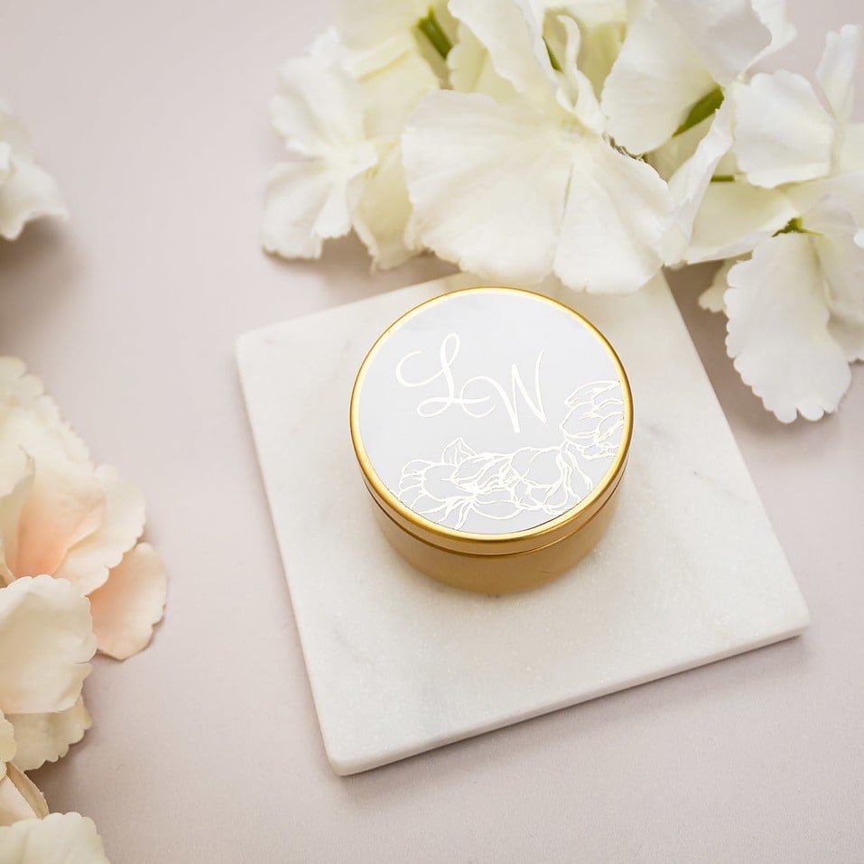 "Flora - Sticker" - Faire-part de mariage chic, élégant et romantique avec dorure or - Wedding stationery - Création Luxe Carterie Studio