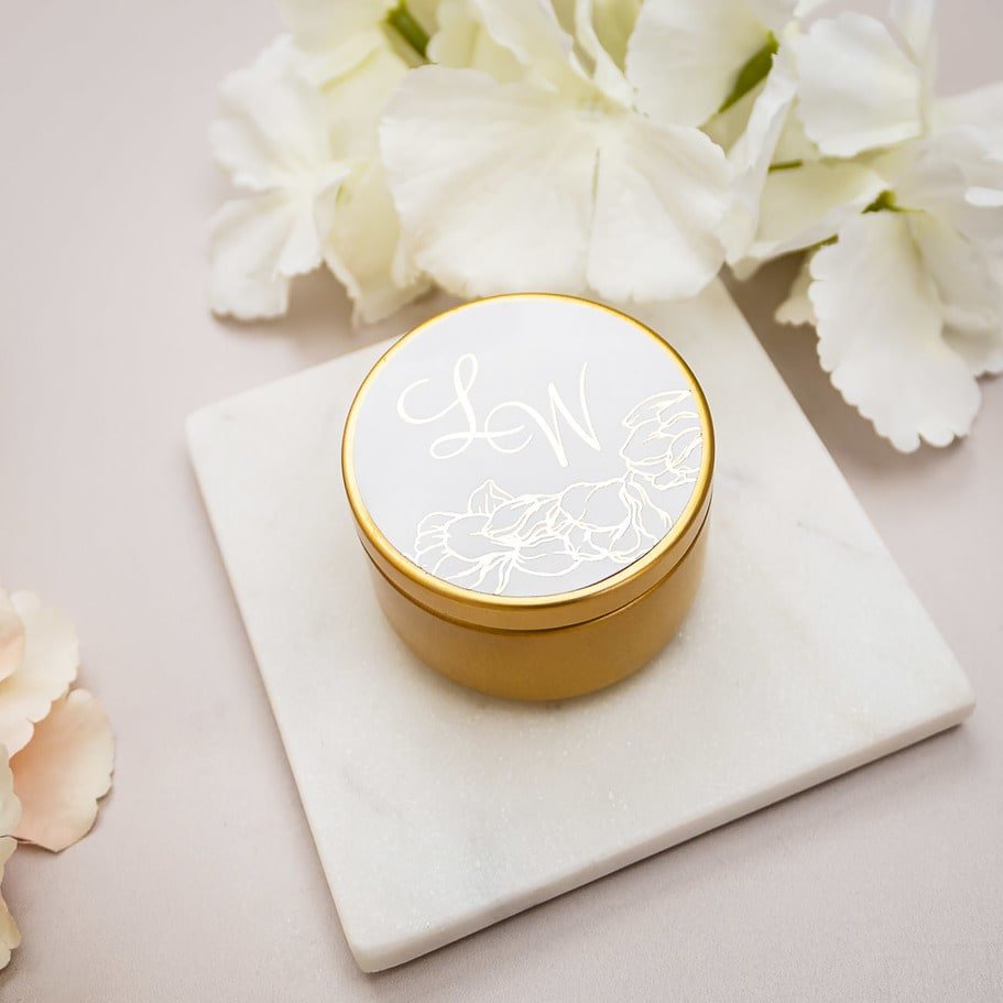 "Flora - Sticker" - Faire-part de mariage chic, élégant et romantique avec dorure or - Wedding stationery - Création Luxe Carterie Studio