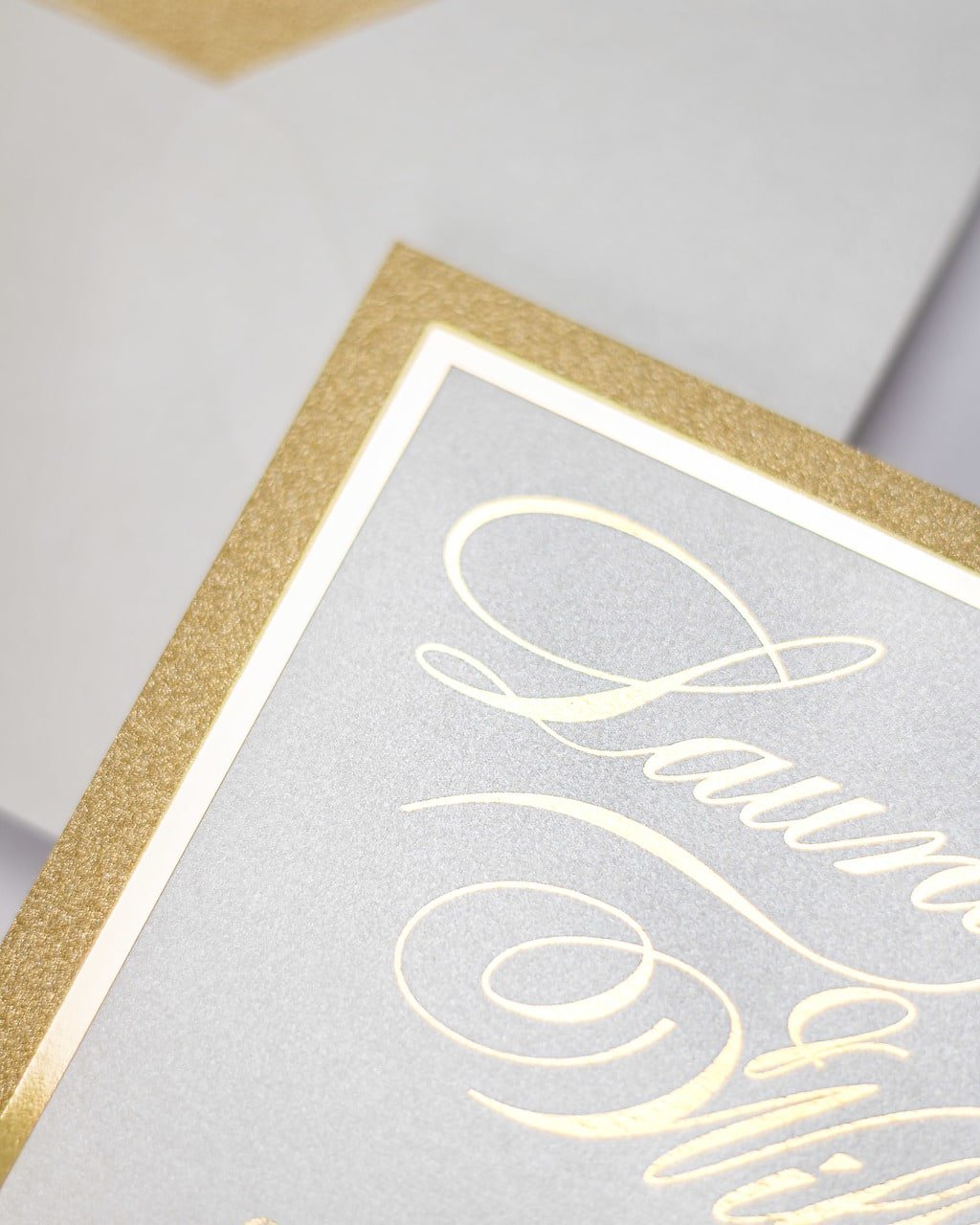 "Glamour" - Faire-part de mariage chic, élégant et romantique avec dorure or - Wedding stationery - Création Luxe Carterie Studio