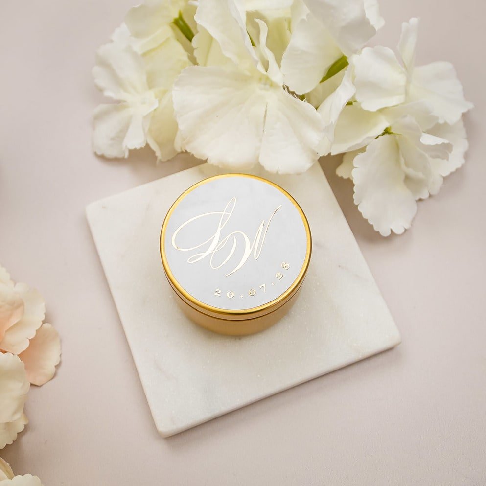 "Glamour - Sticker" - Faire-part de mariage chic, élégant et romantique avec dorure or - Wedding stationery - Création Luxe Carterie Studio