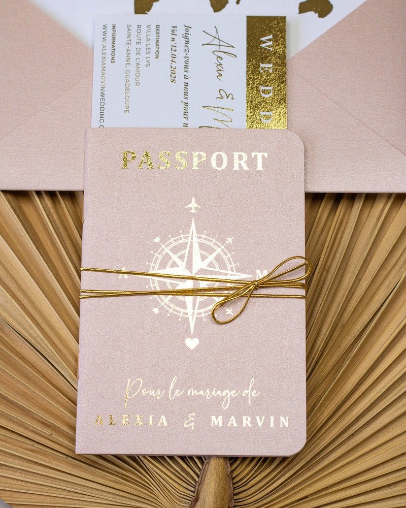 Hila - Passeport - Echantillon - Faire - part - Luxe Carterie Studio