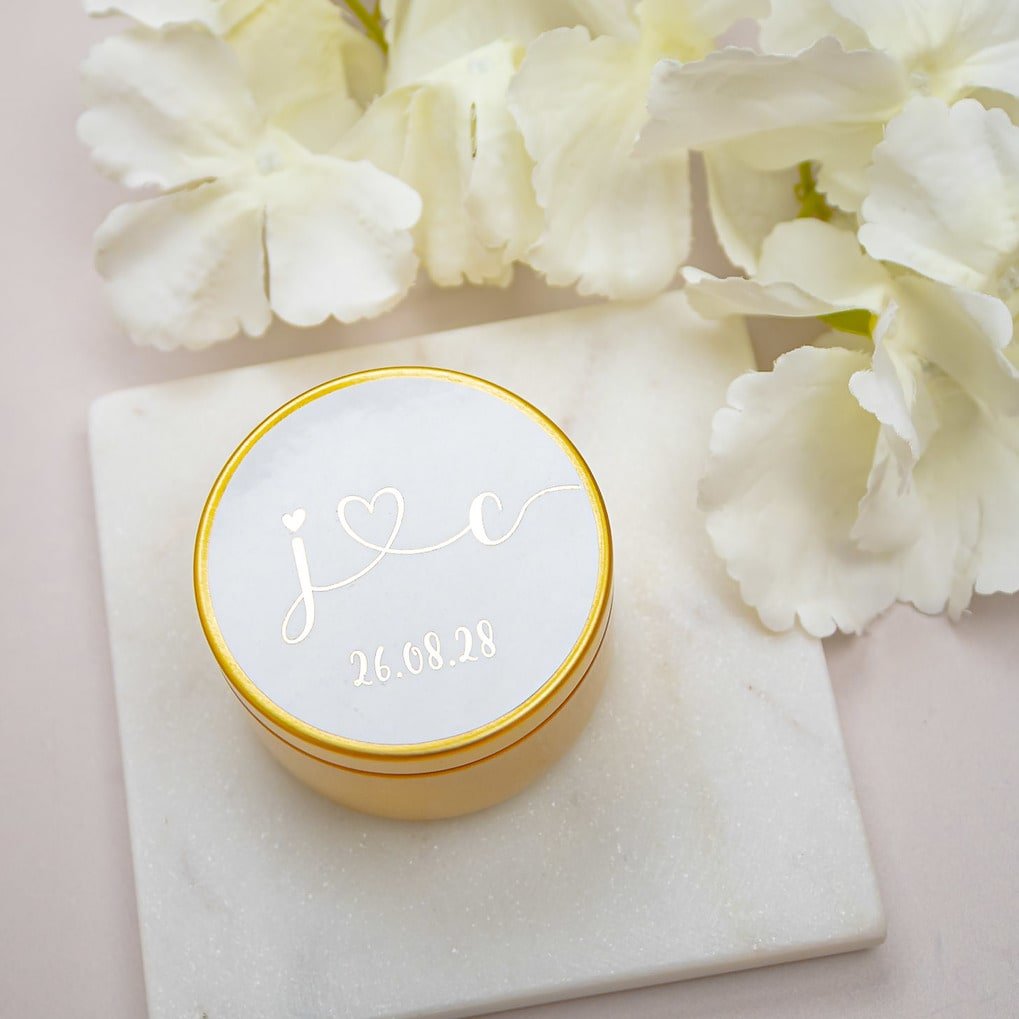 "Ida - Sticker" - Faire-part de mariage chic, élégant et romantique avec dorure or - Wedding stationery - Création Luxe Carterie Studio