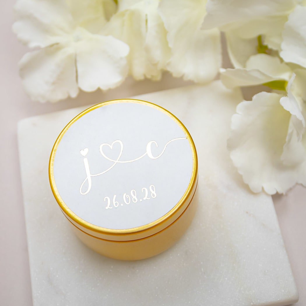 "Ida - Sticker" - Faire-part de mariage chic, élégant et romantique avec dorure or - Wedding stationery - Création Luxe Carterie Studio