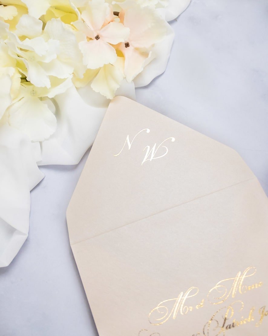 "Infinity" - Faire-part de mariage laser cut élégant et romantique avec dorure or - Wedding stationery - Création Luxe Carterie Studio