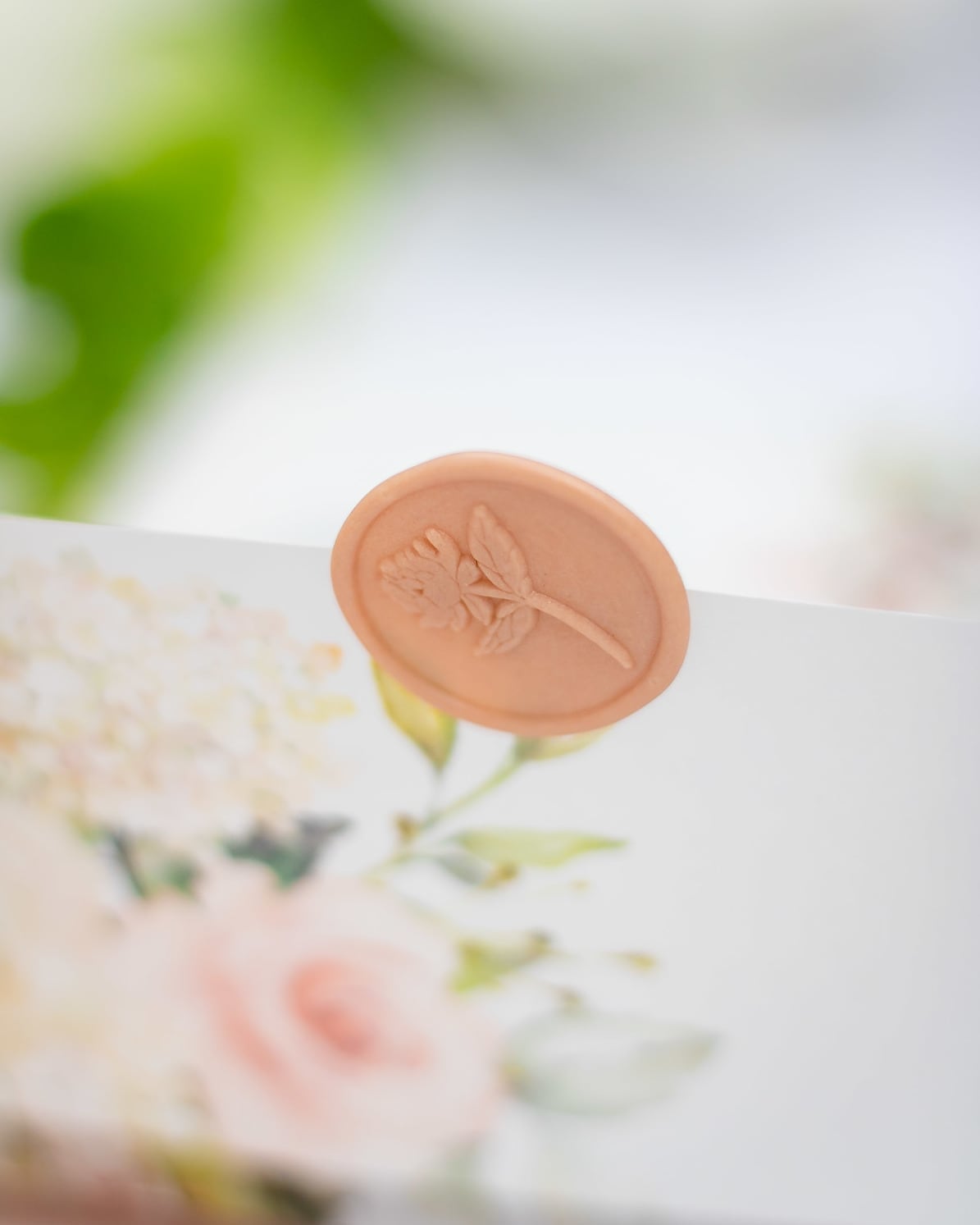 "Jais" - Faire-part de mariage fleuris élégant et romantique avec dorure or et wax seal – Wedding stationery - Création Luxe Carterie Studio