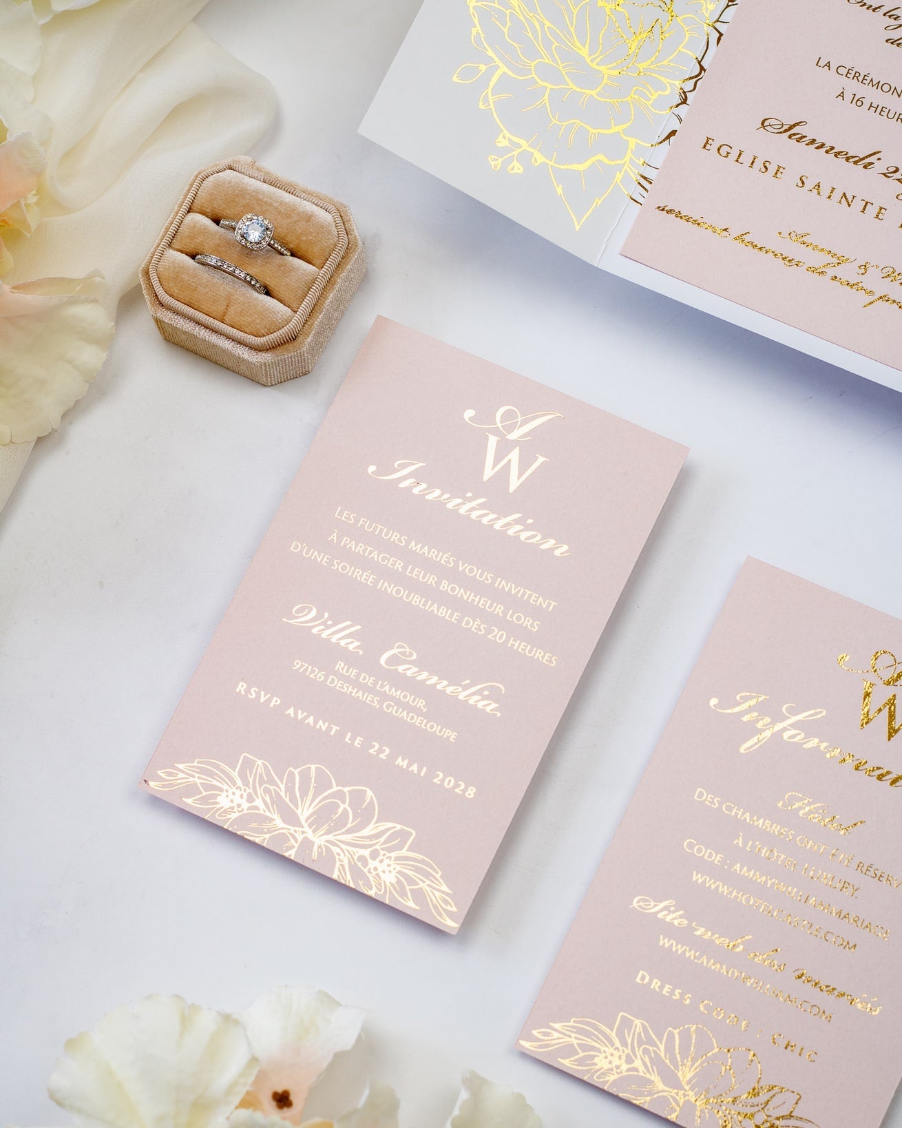 Jana - Echantillon - Faire - part - Luxe Carterie Studio