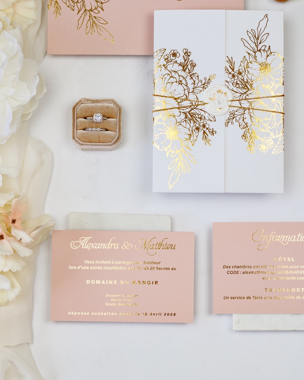 Kira - Echantillon - Faire - part - Luxe Carterie Studio