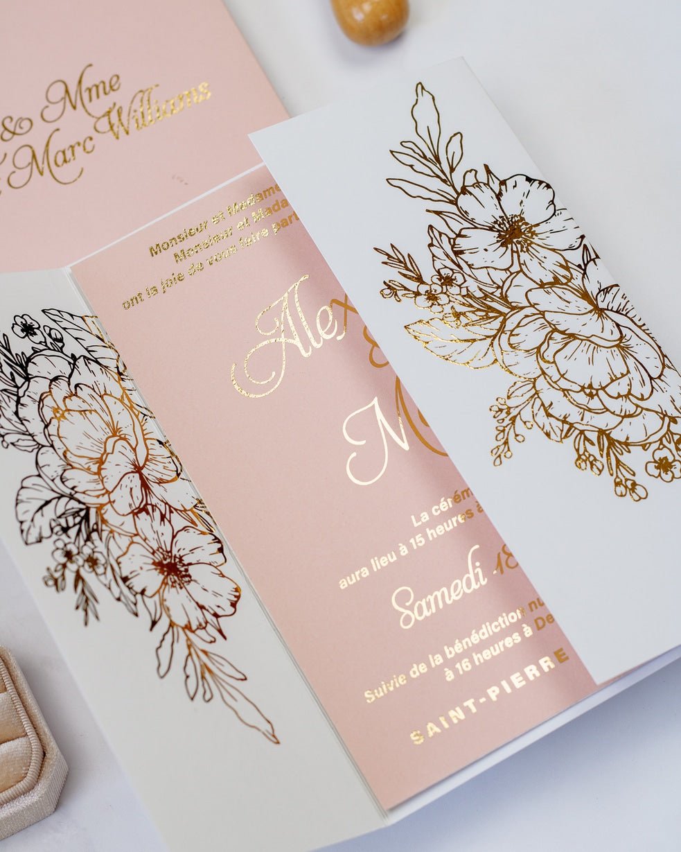 Kira - Echantillon - Faire - part - Luxe Carterie Studio