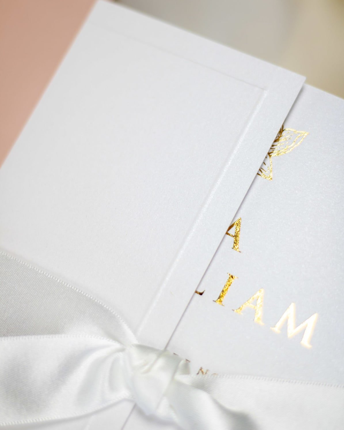 "Kunzite" - Faire-part de mariage chic, élégant et romantique avec dorure or - Wedding stationery - Création Luxe Carterie Studio