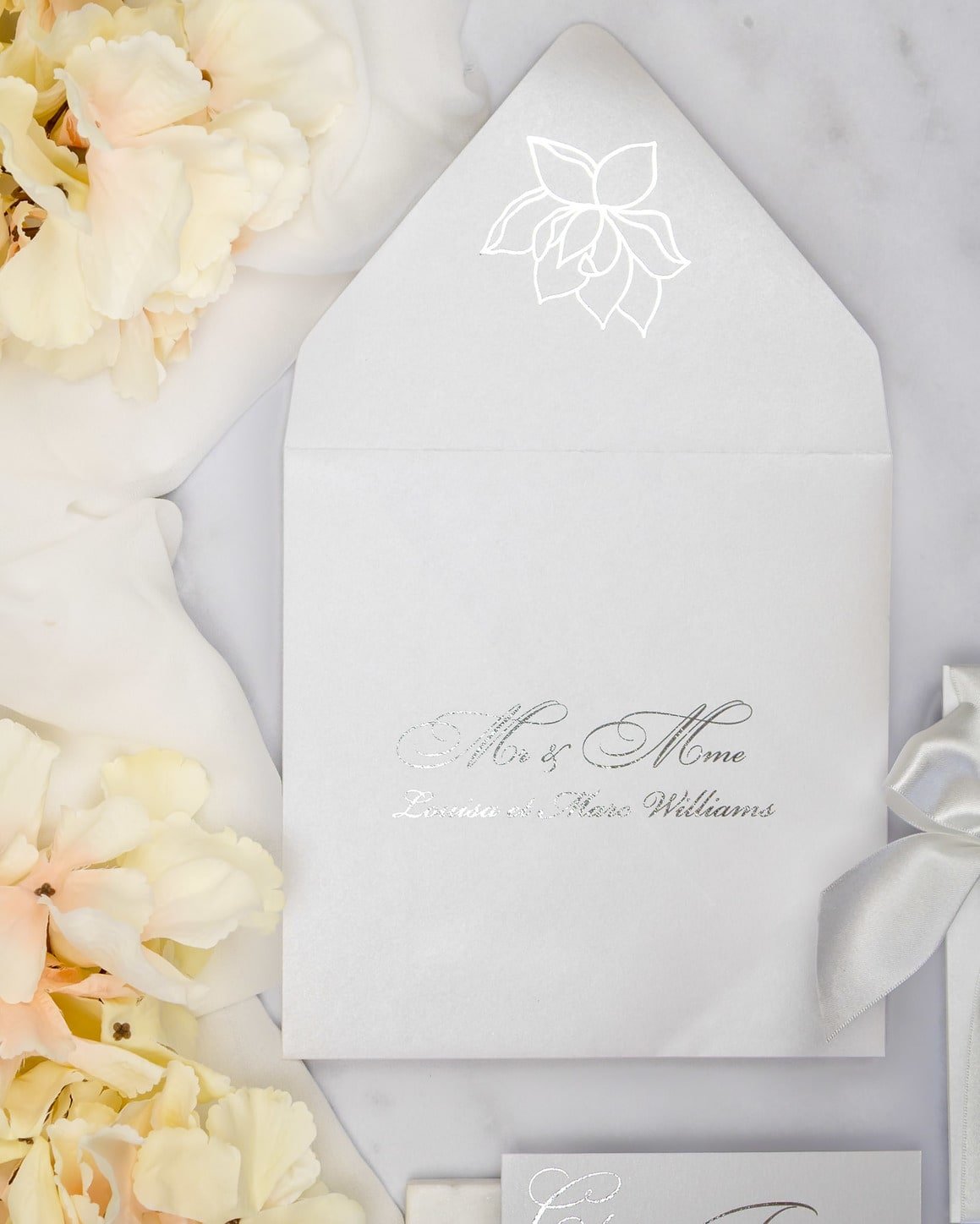 "Lacy" - Faire-part de mariage chic, élégant et romantique avec dorure or - Wedding stationery - Création Luxe Carterie Studio