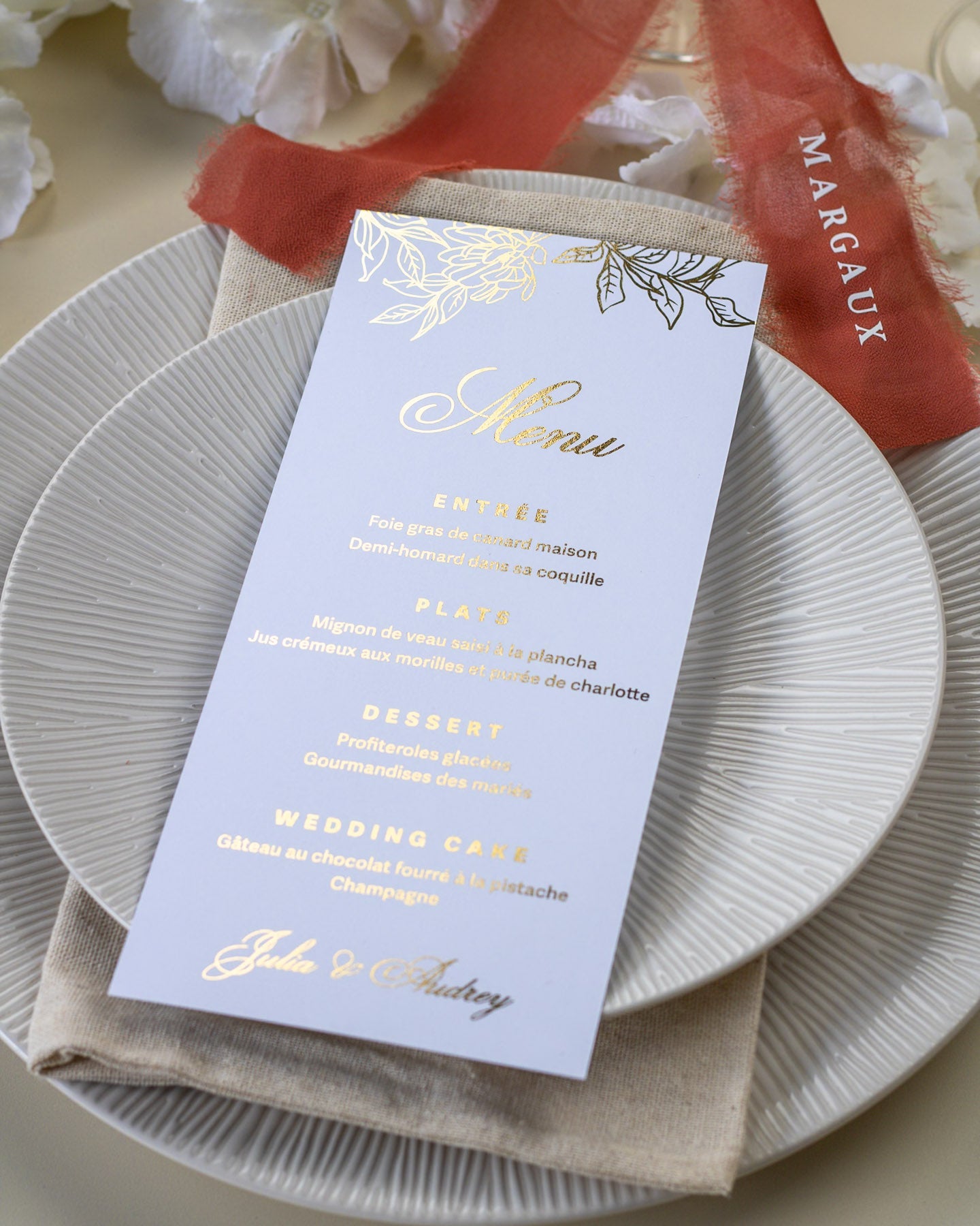 Lia - Menu - Menu - Luxe Carterie Studio
