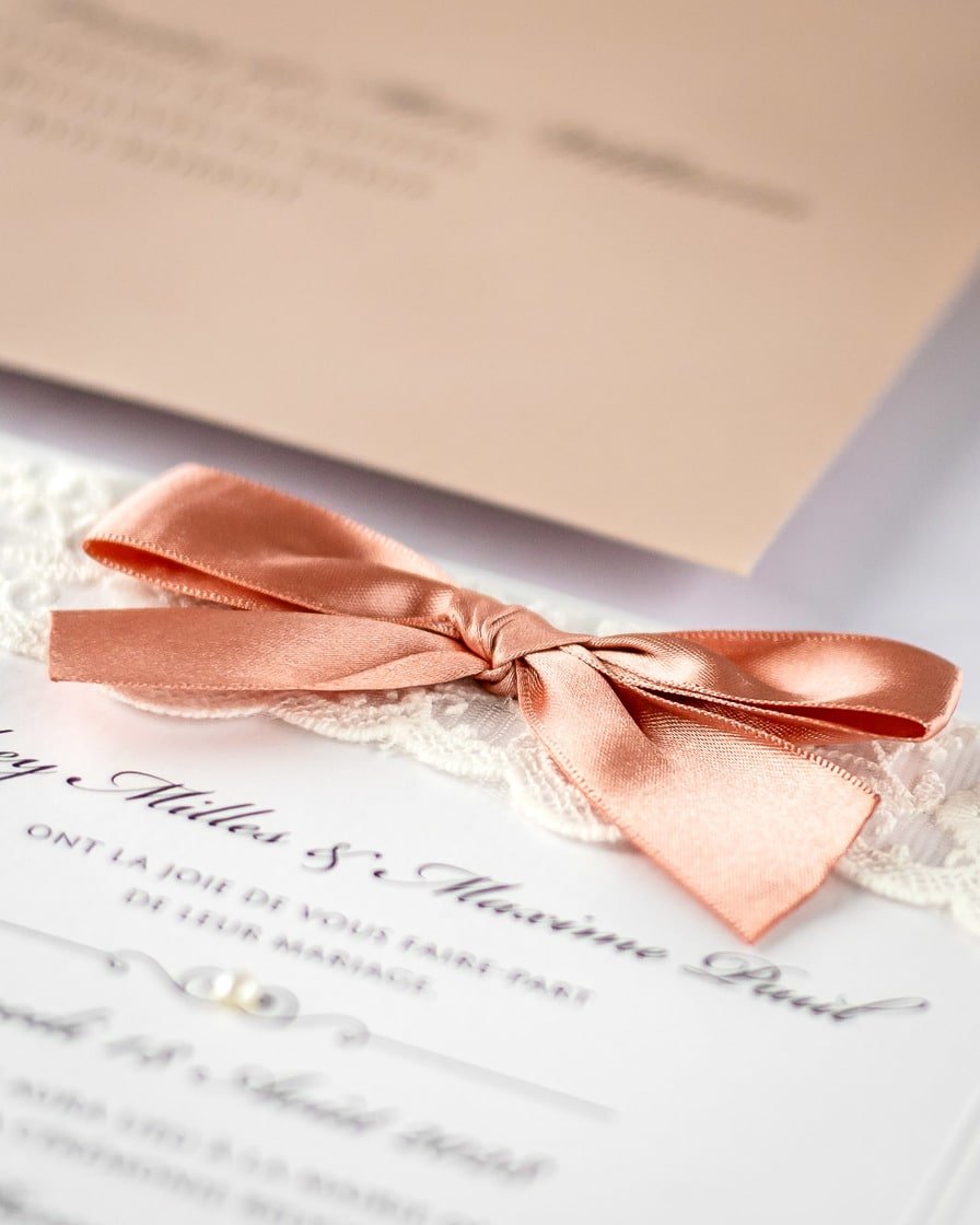 "Lilac" - Faire-part de mariage chic, élégant et romantique avec dorure or - Wedding stationery - Création Luxe Carterie Studio