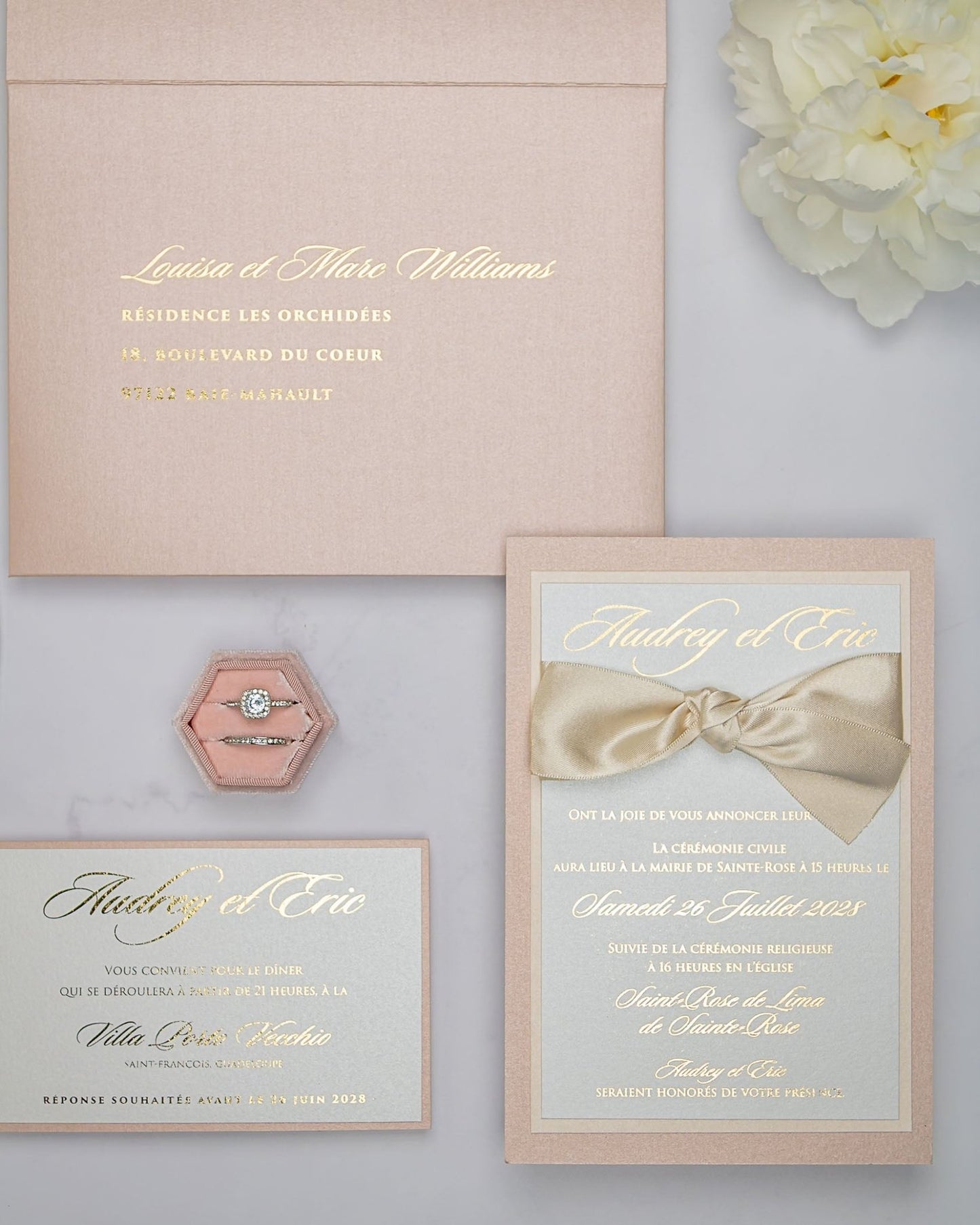 Lisa - Faire - part - Faire - part seul - Sans enveloppe - Luxe Carterie Studio