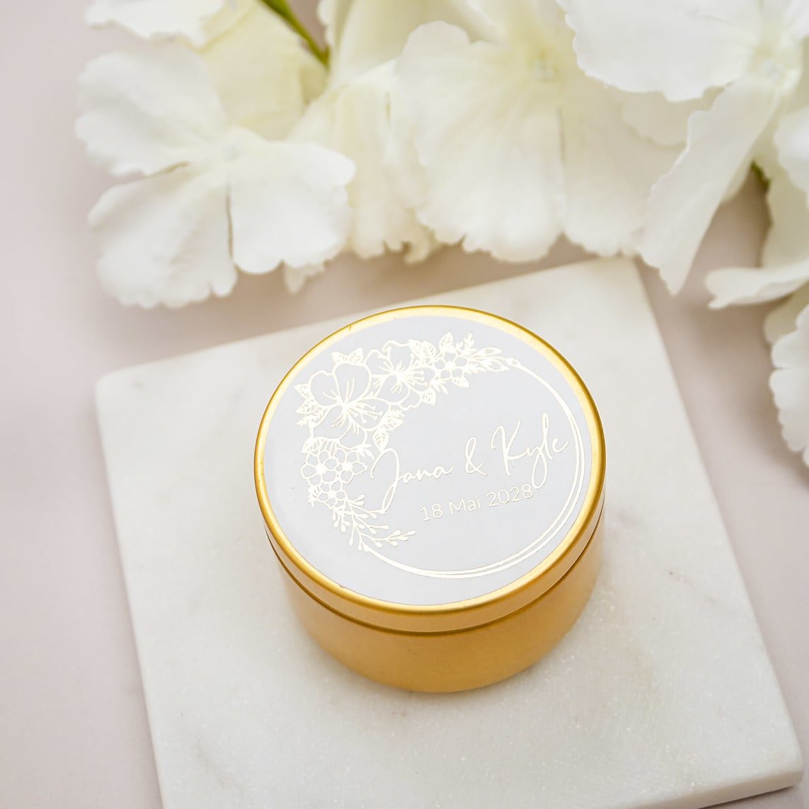 "Livia - Sticker" - Faire-part de mariage chic, élégant et romantique avec dorure or - Wedding stationery - Création Luxe Carterie Studio