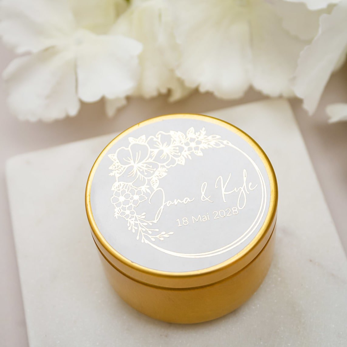 "Livia - Sticker" - Faire-part de mariage chic, élégant et romantique avec dorure or - Wedding stationery - Création Luxe Carterie Studio