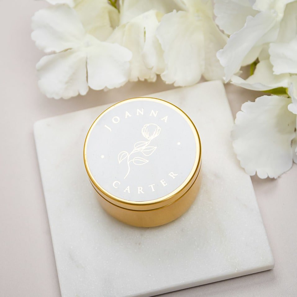 "Lucile - Sticker" - Faire-part de mariage chic, élégant et romantique avec dorure or - Wedding stationery - Création Luxe Carterie Studio
