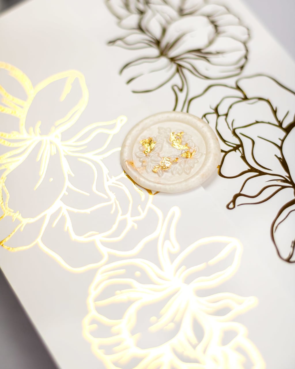 "Luz" - Faire-part de mariage chic, élégant et romantique avec dorure or - Wedding stationery - Création Luxe Carterie Studio
