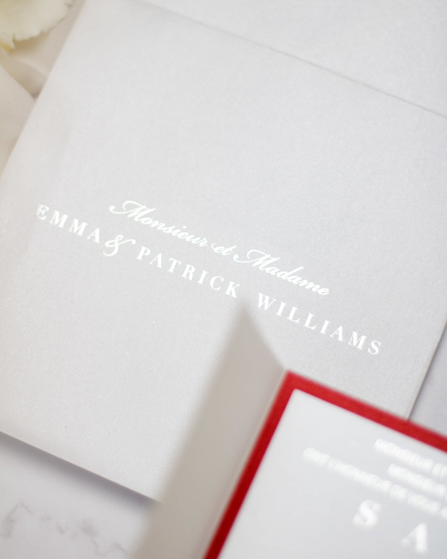 "Maeva" - Faire-part de mariage chic, élégant et romantique avec dorure or - Wedding stationery - Création Luxe Carterie Studio