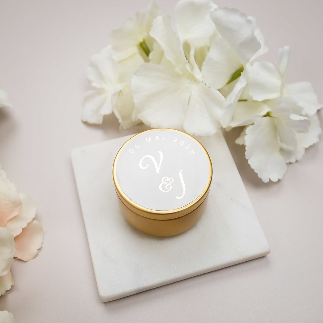 "Manon - Sticker" - Faire-part de mariage chic, élégant et romantique avec dorure or - Wedding stationery - Création Luxe Carterie Studio