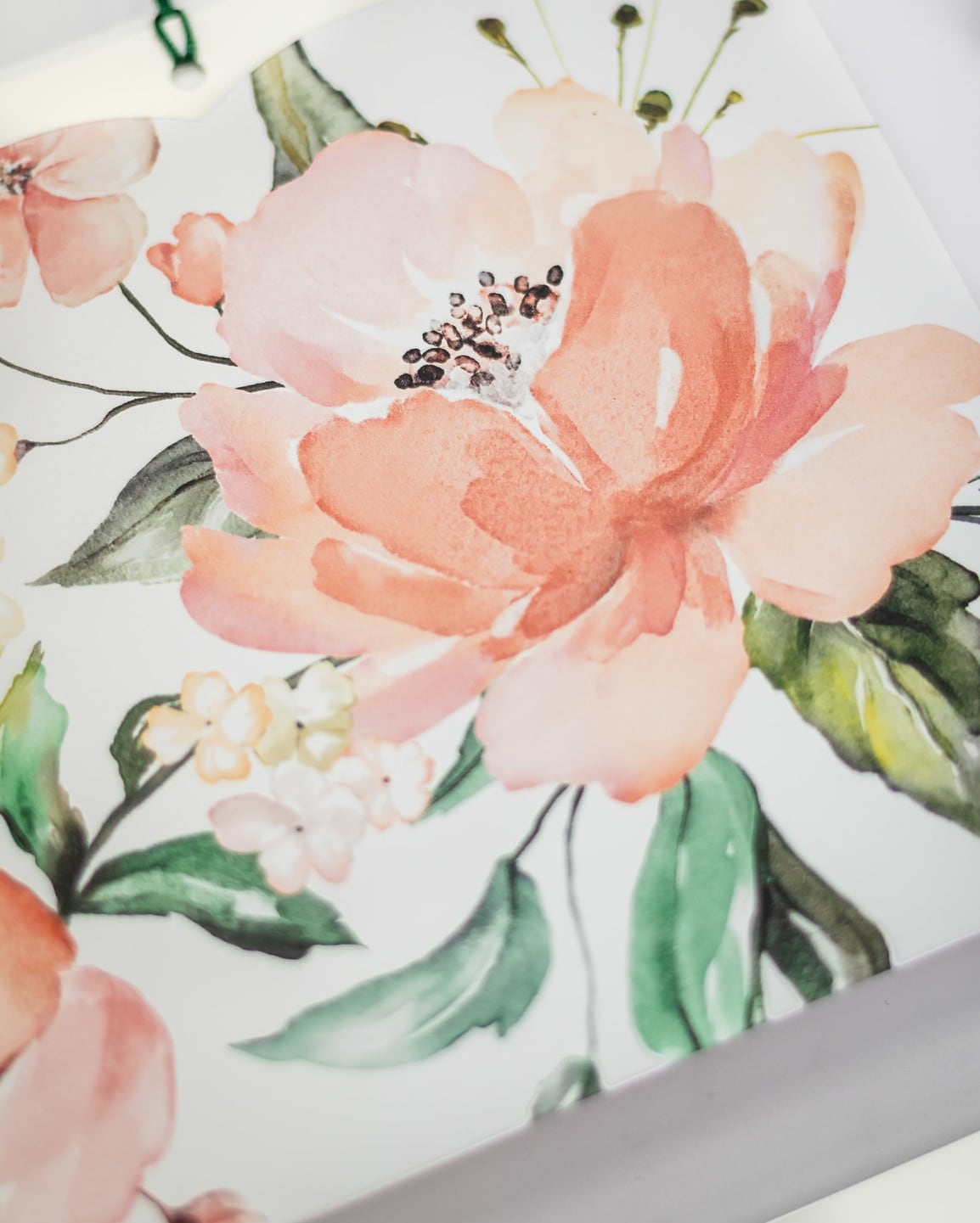 "Mélia" - Faire-part de mariage fleuris élégant et romantique avec dorure or - Wedding stationery - Création Luxe Carterie Studio