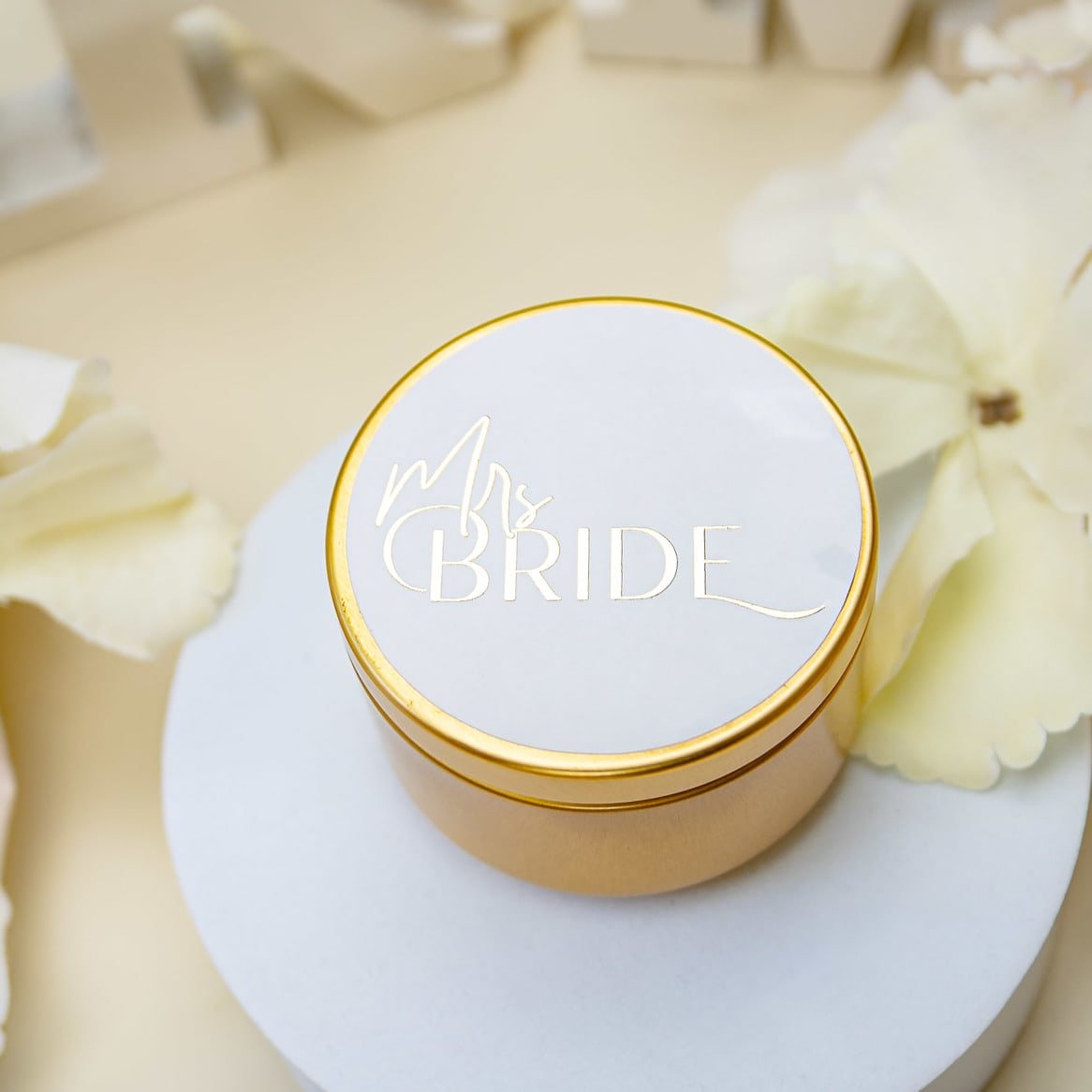 "Mrs Bride - Sticker" - Sticker EVJF sur mesure – Mrs Bride - Accessoire chic pour enterrement de vie de jeune fille – Papeterie de mariage moderne – Wedding stationery - Création Luxe Carterie Studio