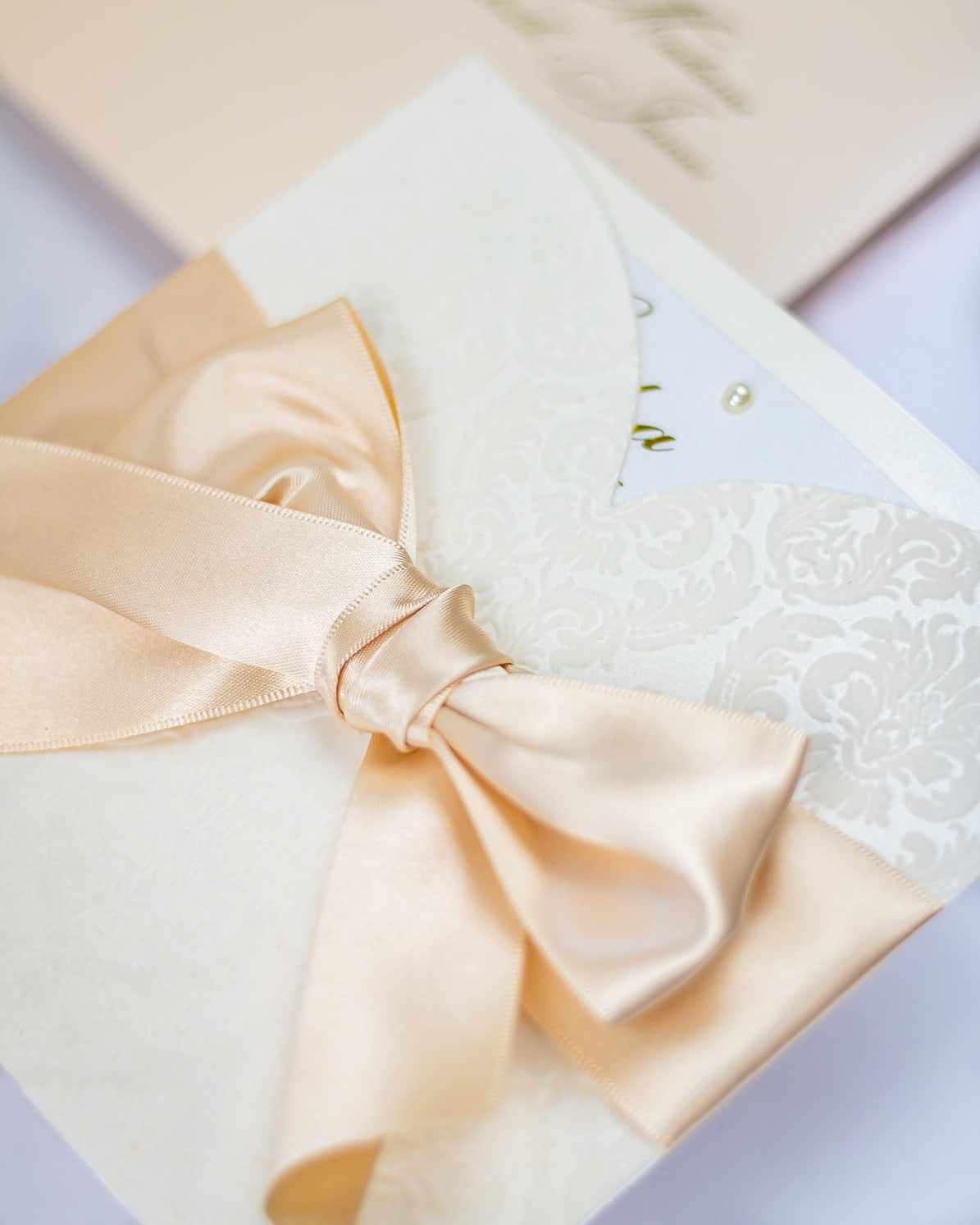 "Olive" - Faire-part de mariage chic, élégant et romantique avec dorure or - Wedding stationery - Création Luxe Carterie Studio