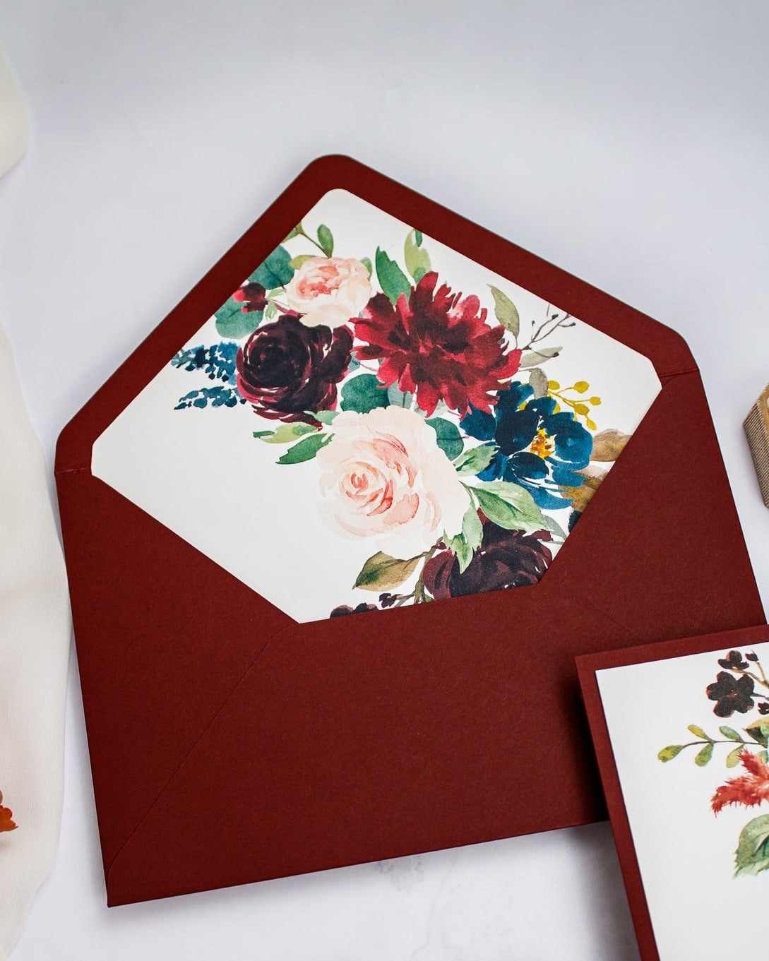 "Opaline" - Faire-part de mariage fleuris élégant et romantique avec dorure or - Wedding stationery - Création Luxe Carterie Studio