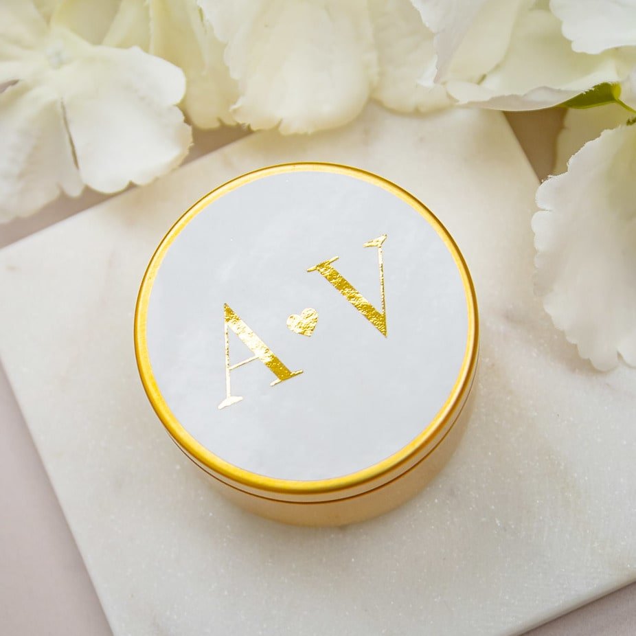 "Paméla - Sticker" - Faire-part de mariage chic, élégant et romantique avec dorure or - Wedding stationery - Création Luxe Carterie Studio