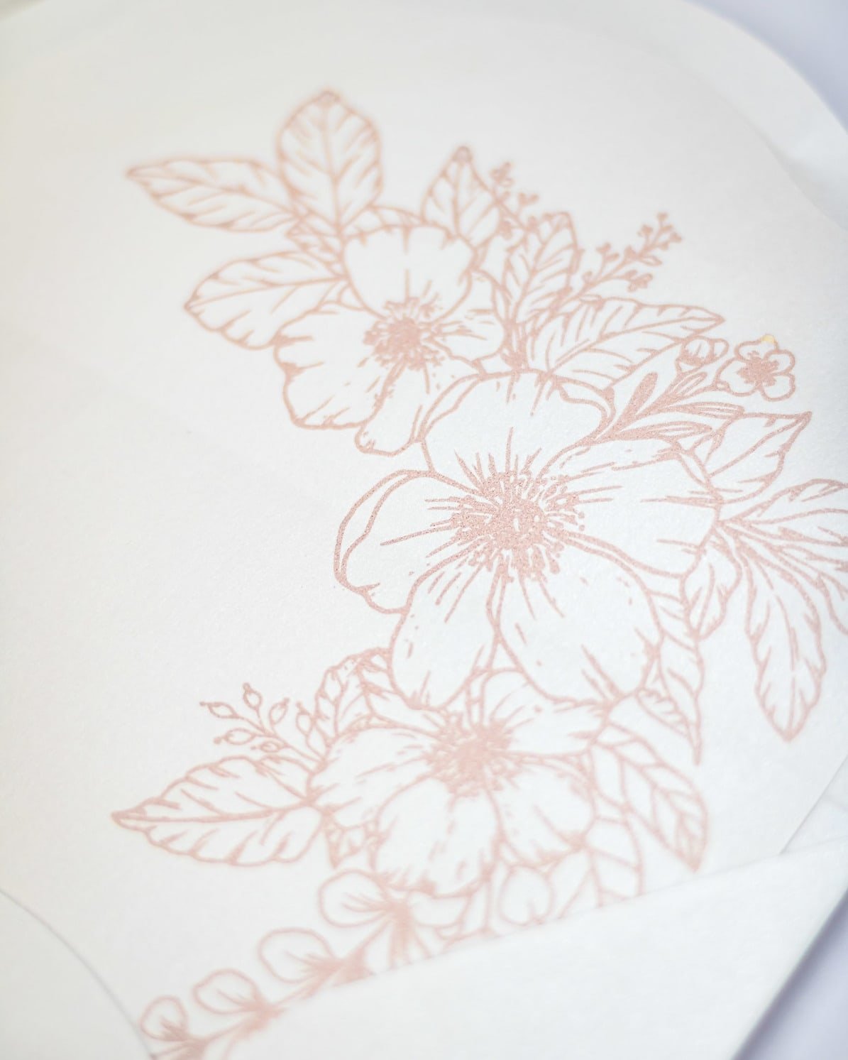 "Parme" - Faire-part de mariage fleuris élégant et romantique avec dorure or et wax seal – Wedding stationery - Création Luxe Carterie Studio