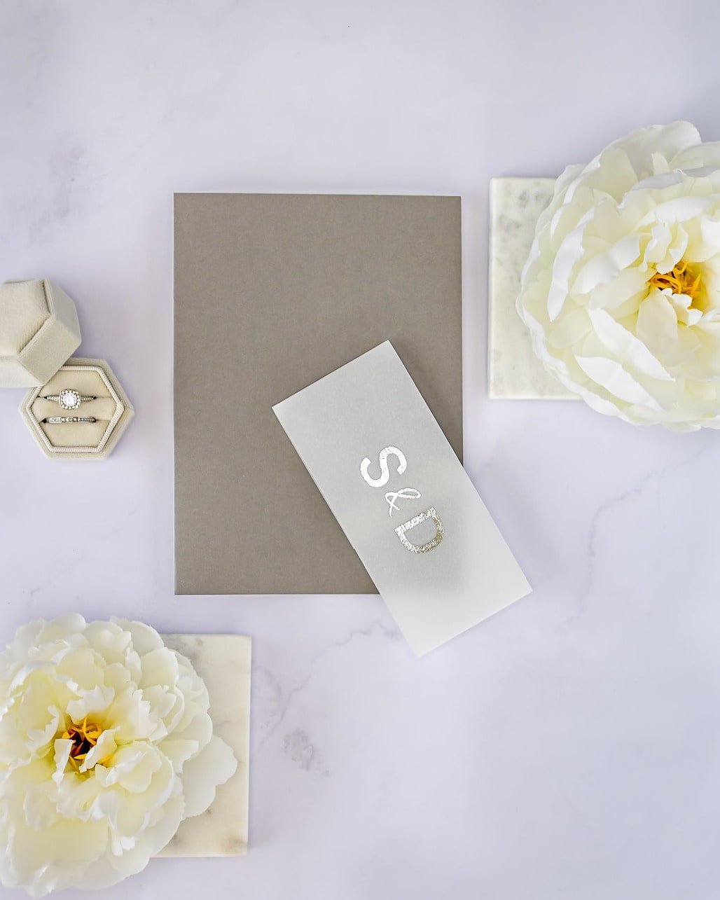 "Penny" - Faire-part de mariage moderne, chic et élégant avec dorure or – Wedding stationery - Création Luxe Carterie Studio