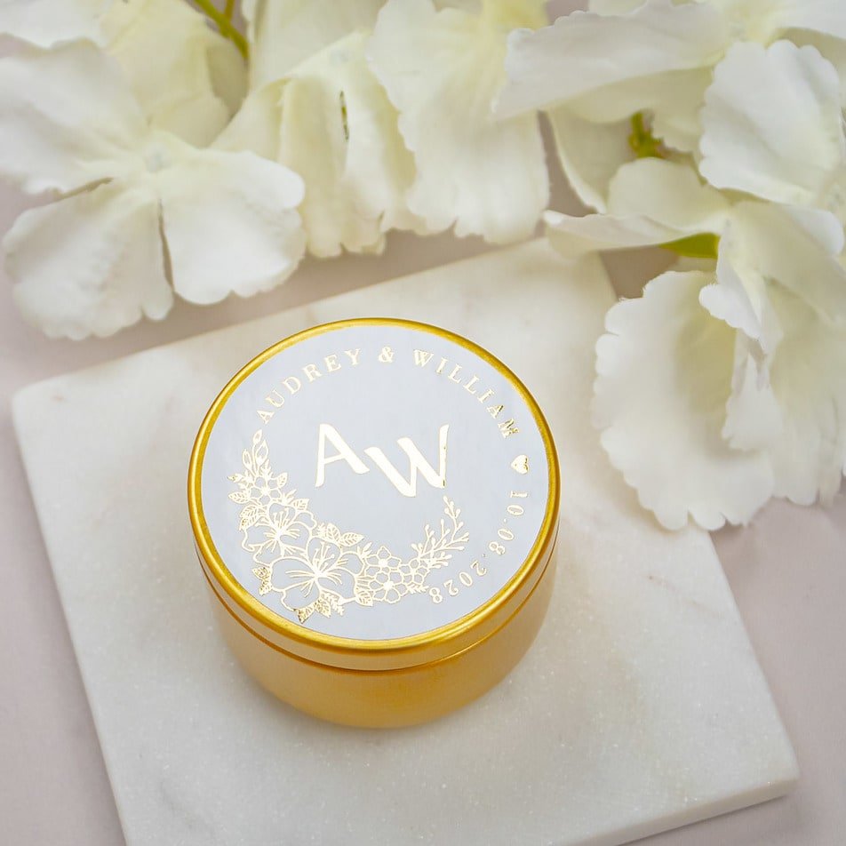 "Perla - Sticker" - Faire-part de mariage chic, élégant et romantique avec dorure or - Wedding stationery - Création Luxe Carterie Studio