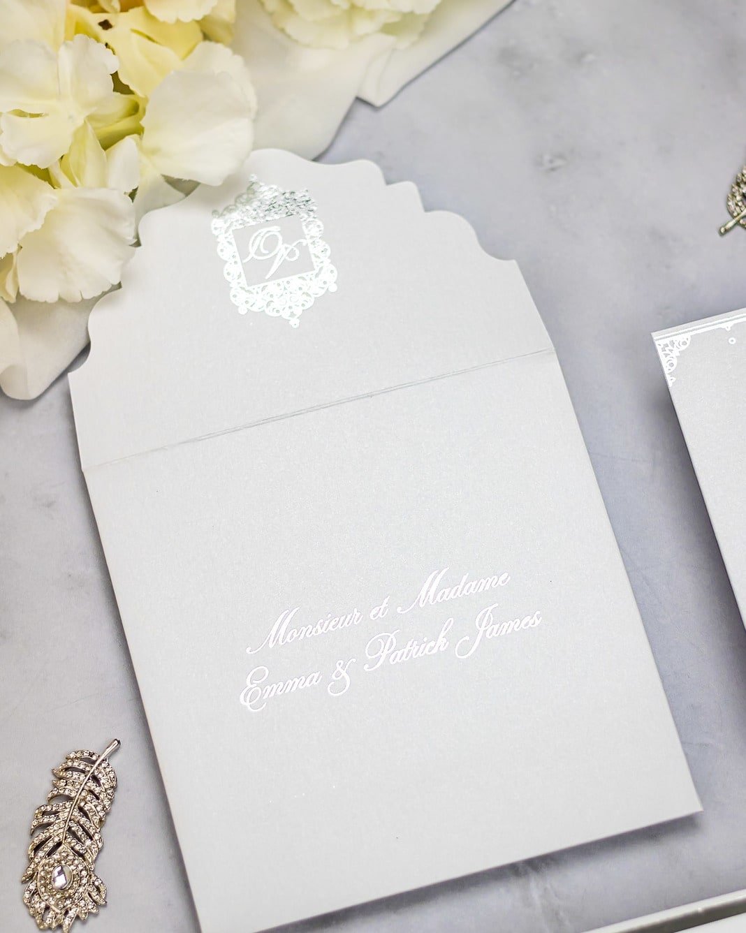 "Poppy" - Faire-part de mariage chic, élégant et romantique avec dorure or - Wedding stationery - Création Luxe Carterie Studio
