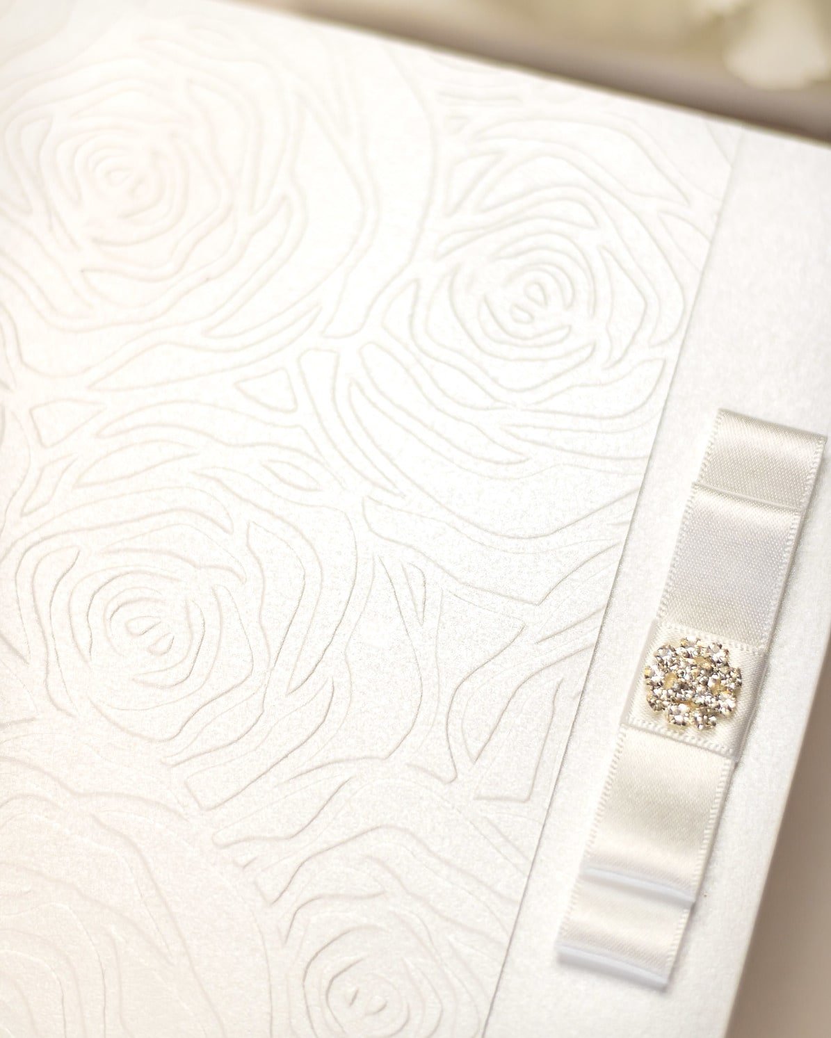 "Rosalie" - Faire-part de mariage luxueux, chic et élégant avec dorure argent – Wedding stationery - Création Luxe Carterie Studio