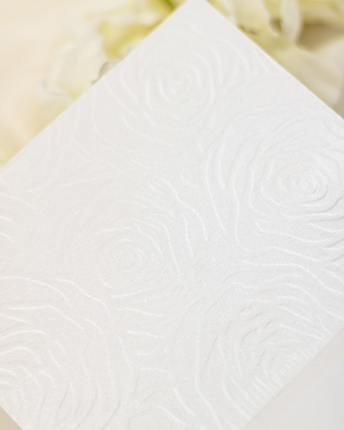"Rosalie" - Faire-part de mariage luxueux, chic et élégant avec dorure argent – Wedding stationery - Création Luxe Carterie Studio