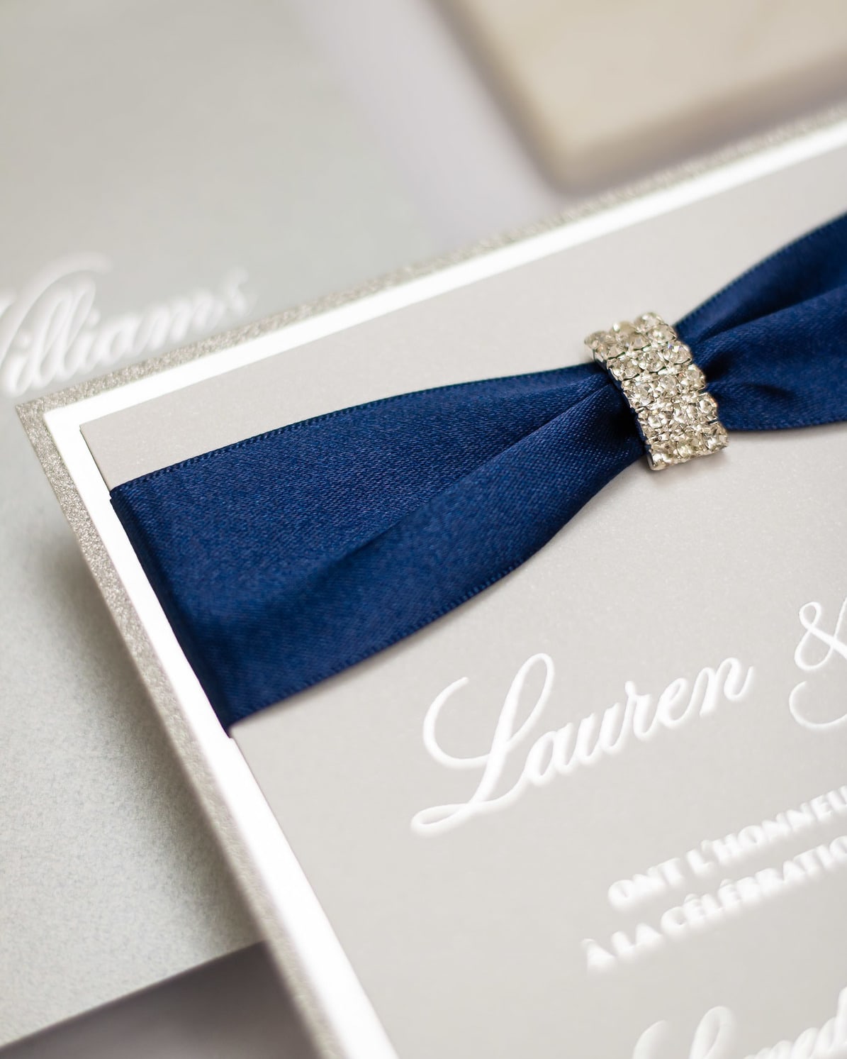 "Salma" - Faire-part de mariage chic, élégant et romantique avec dorure or - Wedding stationery - Création Luxe Carterie Studio