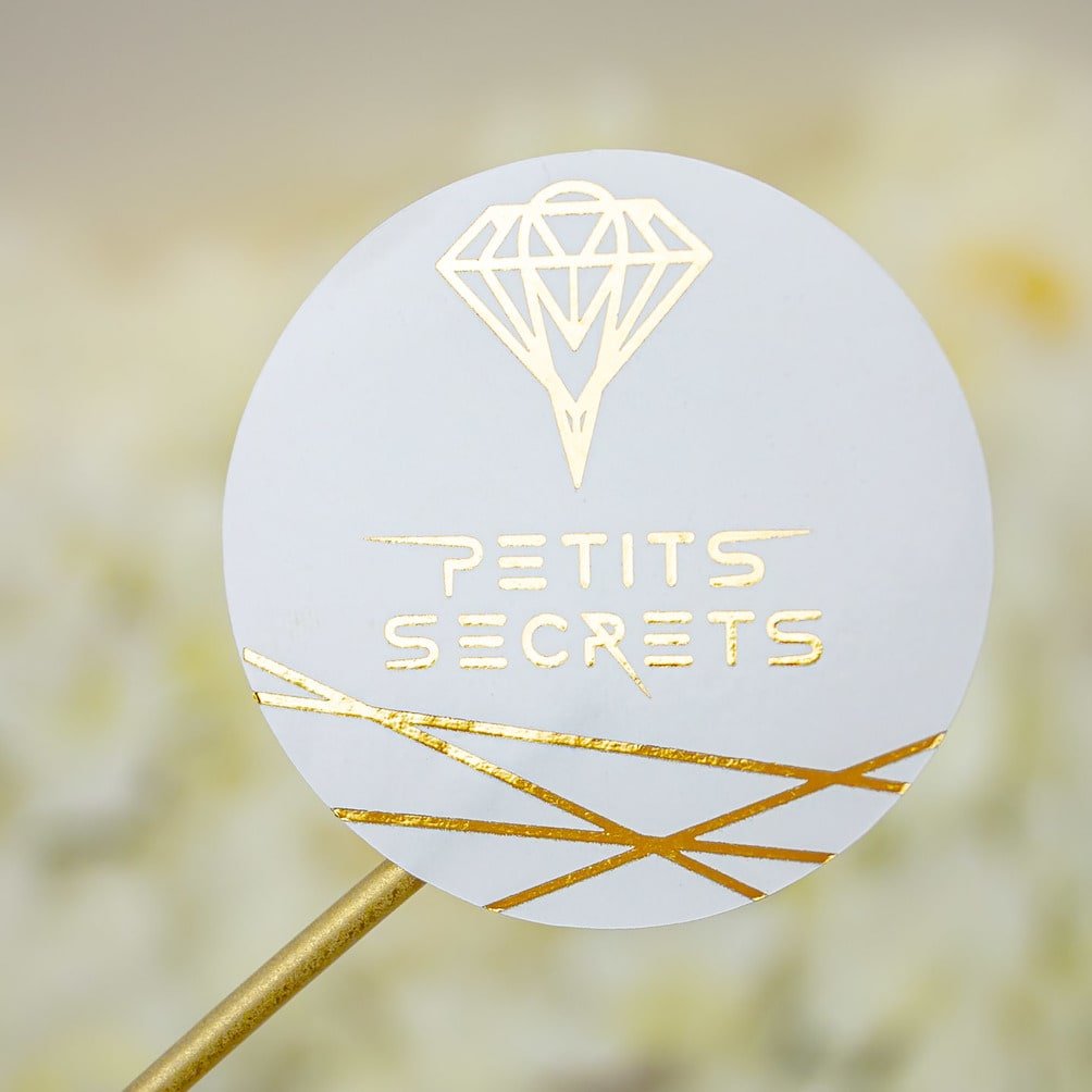 "Sticker "LOGO"" – Sticker chic et personnalisé avec logo d’entreprise – Branding raffiné - Wedding stationery - Création Luxe Carterie Studio